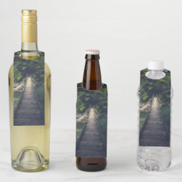 Colgador Para Botellas Puente colgante simple río Idrijca, Eslovenia