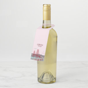 Colgador Para Botellas Puente de Lisboa de estilo vintage