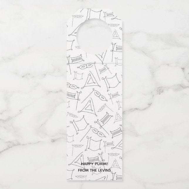 Colgador Para Botellas Purim (Anverso)