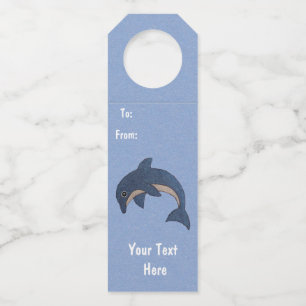 Colgador Para Botellas Purpurinoso divertido negro azul blanco saltando d