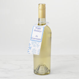 Colgador Para Botellas Que nieve azul: