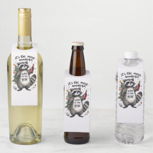 Colgador Para Botellas Raccoon del Año el vino más maravilloso