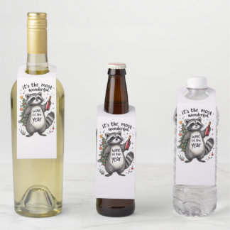 Colgador Para Botellas Raccoon del Año el vino más maravilloso