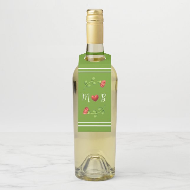 Colgador Para Botellas Red Flower Bottle Chiller – Personalized Wine (En botella)
