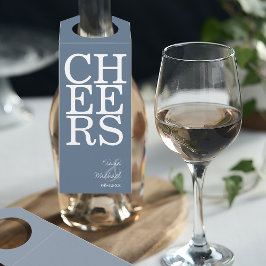 Colgador Para Botellas Reflections Boda Cheers Dusty Blue ID774
