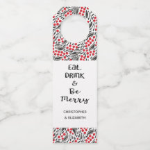 Regalo navideño floral moderno