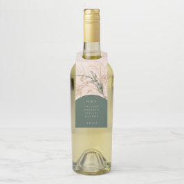 Colgador Para Botellas Resumen de oro Eucalyptus Moisés Modernos de Verdo