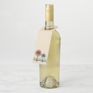 Colgador Para Botellas Retro/vintage palmeras tropicales