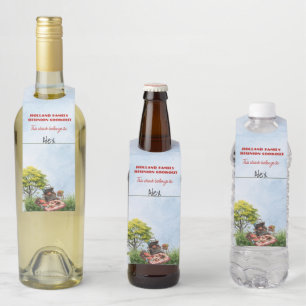 Colgador Para Botellas Reunión familiar en el parque