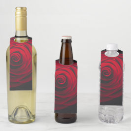 Colgador Para Botellas Rojo rosa sobre el efecto vintage de fondo negro