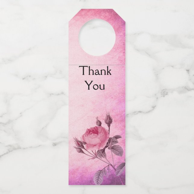 Colgador Para Botellas Rosa el día de San Valentín (Anverso)