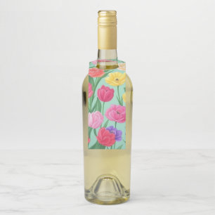 Colgador Para Botellas Rosa floral/primavera colorido