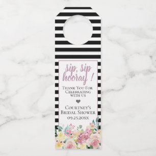 Colgador Para Botellas Rosa Polvorienta Floral