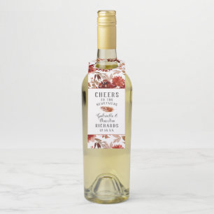 Colgador Para Botellas Saludos y gracias a los Bodas florales de belleza 