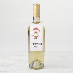 Colgador Para Botellas Santa Claus con personalizado de candycana