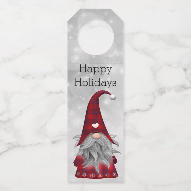 Colgador Para Botellas Santa de Navidad     (Anverso)