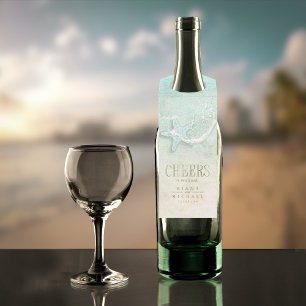 Colgador Para Botellas Sea Foam Beach Wedding Cheers ID837