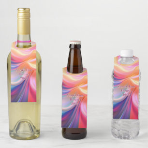 Colgador Para Botellas Seda Colorida Pastel