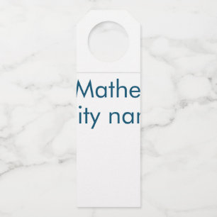 Colgador Para Botellas simple letra inicial monograma añada su nombre