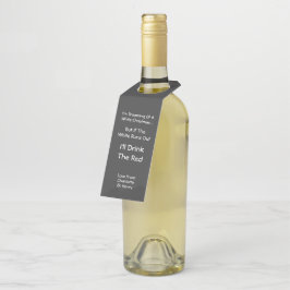 Colgador Para Botellas Soñando con una Navidad blanca Personalizado