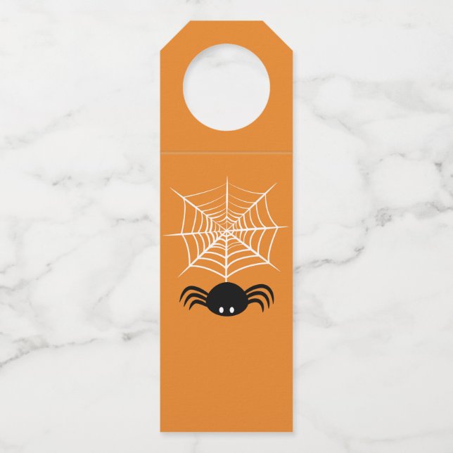 Colgador Para Botellas Telaraña de Halloween  (Anverso)