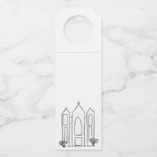 Colgador Para Botellas Templo SUD de Salt Lake City simple moderno mormón