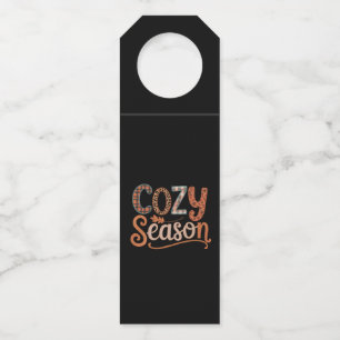 Colgador Para Botellas Temporada Acogedora Retro Otoño Ponte Acogedora Dí