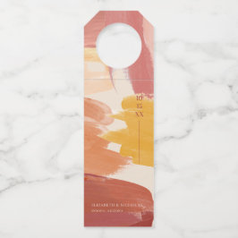 Colgador Para Botellas Terracotta Sunrise | Boda Monograma