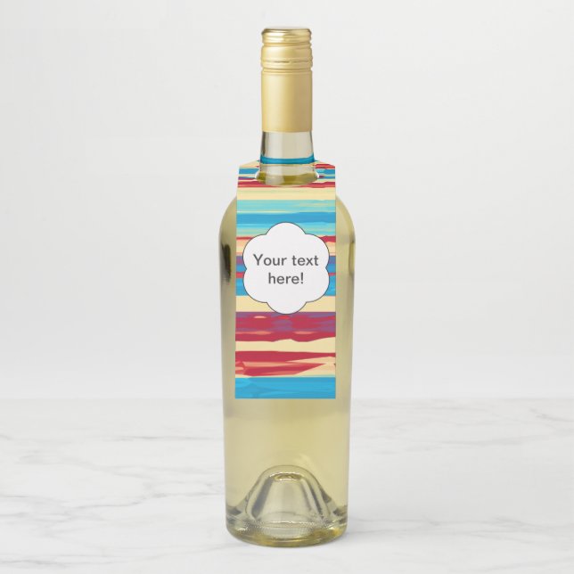 Colgador Para Botellas Textura de acuarelas (En botella)