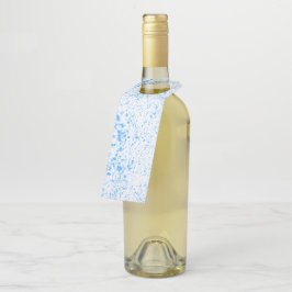 Colgador Para Botellas Textura de salpicadura - Azul