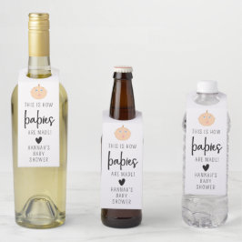 Colgador Para Botellas This is How Babies are Made Bottle Hanger Tags