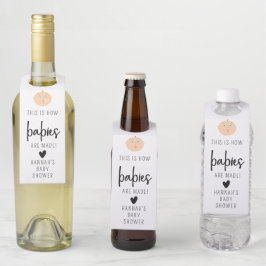 Colgador Para Botellas This is How Babies are Made Bottle Hanger Tags