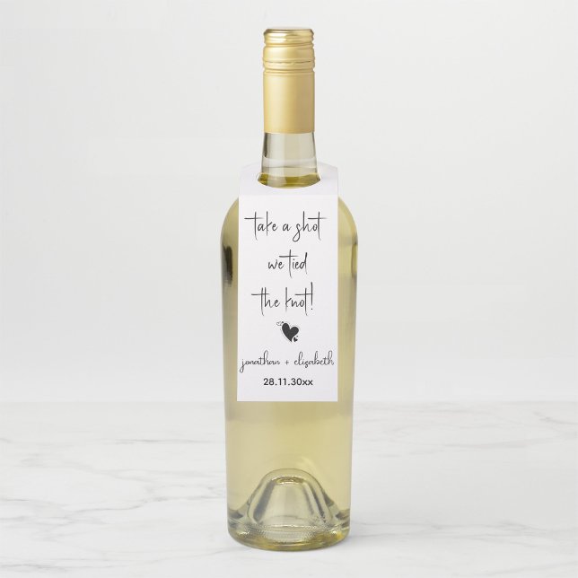 Colgador Para Botellas Toma un chupito, ¡nos casamos! Boda (Subido por el creador)