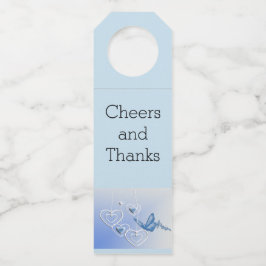 Colgador Para Botellas Una mariposa y corazones