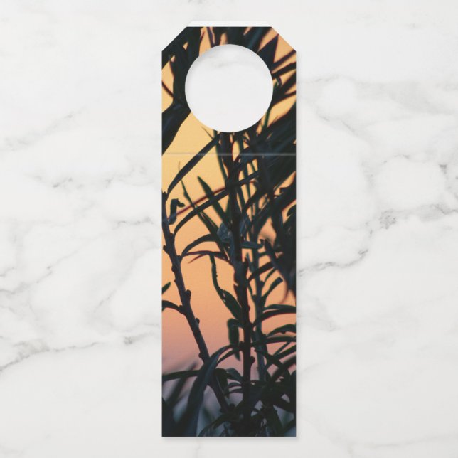 Colgador Para Botellas Vegetación al atardecer (Anverso)