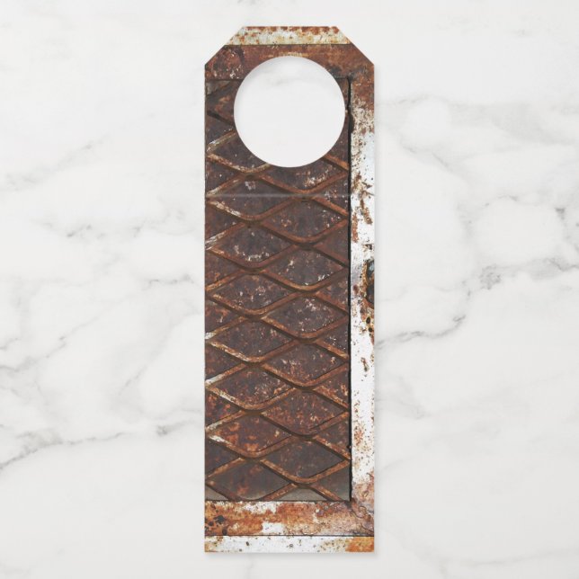 Colgador Para Botellas Ventana herrumbrada caída (Anverso)