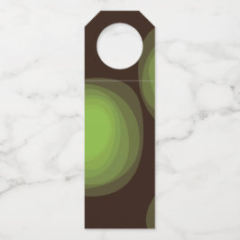 Colgador Para Botellas Verde, fresco, único, moderno, flor abstracta urba