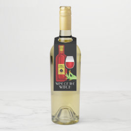 Colgador Para Botellas Vino de Halloween - Ver Atrás -