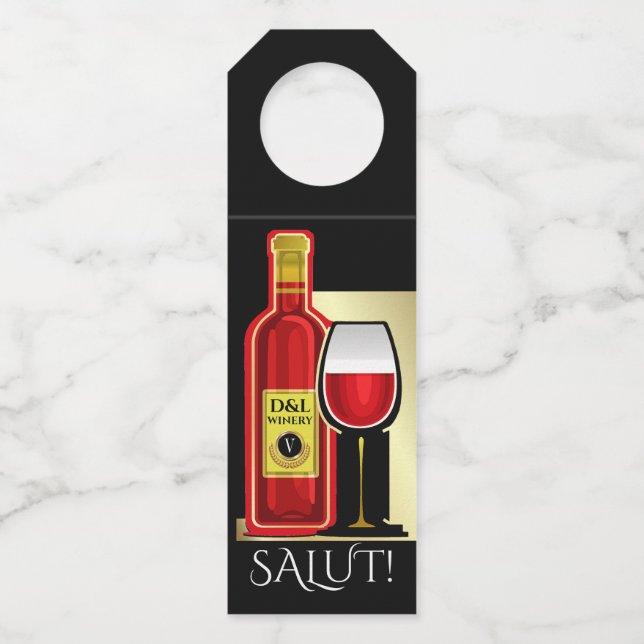 Colgador Para Botellas Vino - Ver parte trasera - (Anverso)