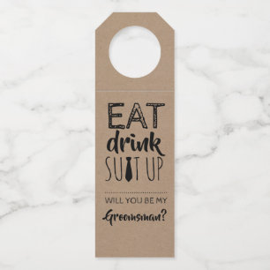 Colgador Para Botellas Viste, Bebe, Alista tu Traje Propuesta Divertida p