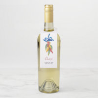 Watercolor Chili Pepper Wine Tag