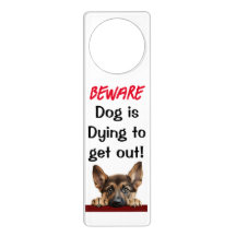 Cuidado perro Doorhanger Pastor alemán