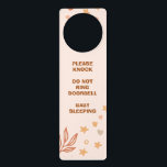 Colgador Para Puerta Retro Boho Rainbow Rust Baby<br><div class="desc">Retro Boho Rainbow Rust Baby - ver toda la colección de coordinación en nuestra tienda! Imagen de Freepik.com</div>