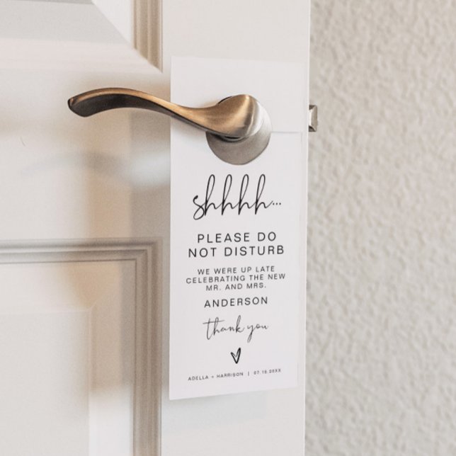 Colgador Para Puertas ADELLA Edgy Modern Minimal Wedding Party (Subido por el creador)