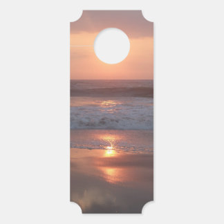 Colgador Para Puertas Affichette de porte Coucher de soleil rose