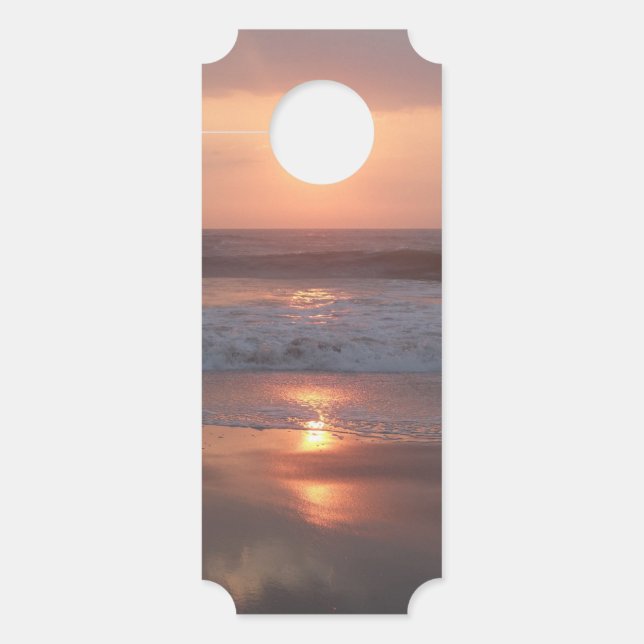 Colgador Para Puertas Affichette de porte Coucher de soleil rose (Anverso)