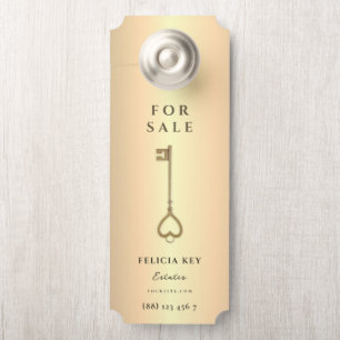 Colgador Para Puertas Agente inmobiliario moderno QR Percha de puerta de