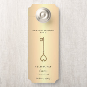 Colgador Para Puertas Agente inmobiliario moderno QR Percha de puerta de