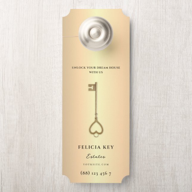 Colgador Para Puertas Agente inmobiliario moderno QR Percha de puerta de (En pomo)