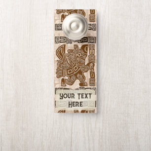 Colgador Para Puertas Águila azteca guerrera arte tribal antiguo